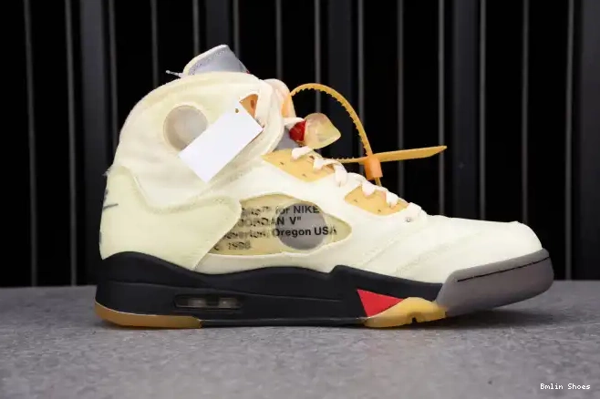 Bmlin Retro Jordan 5 OFF-WHITE DH8565-100 Sail 0602